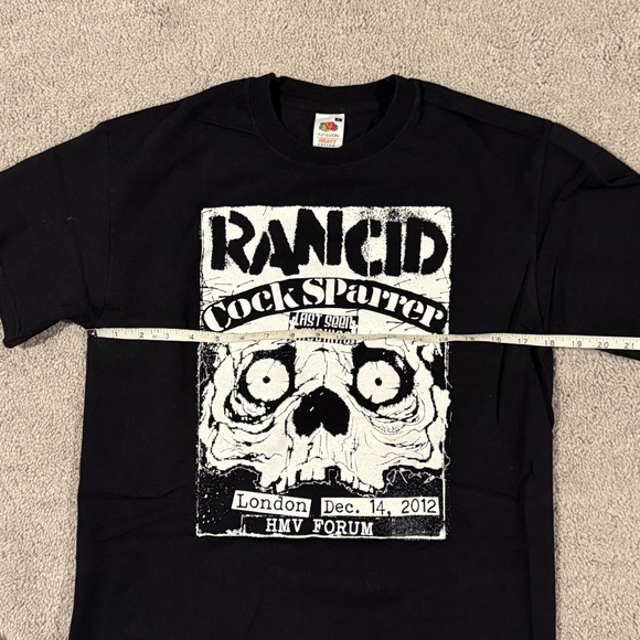 Rancid x C*ck Sparrer Concert T-Shirt – London HMV Forum 2012 – Fruit of the Loo - Picture 4 of 7